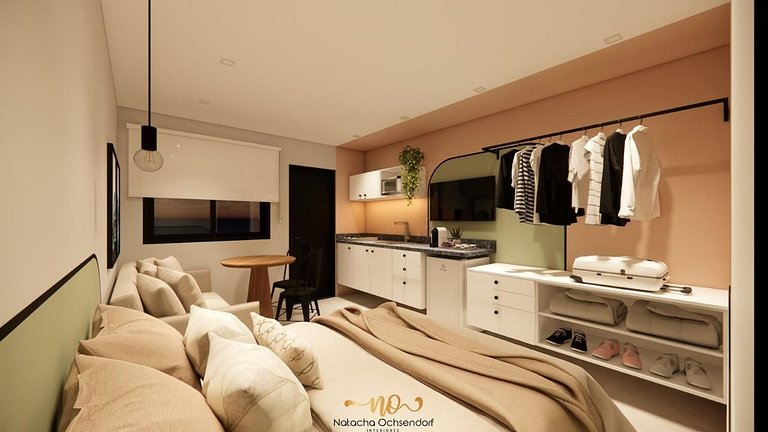 Studio 20 – Superior Completo, Smart TV + Vaga – One Studios