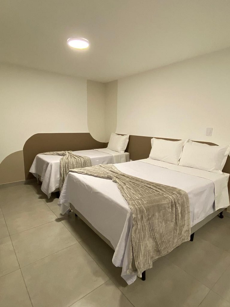 Studio 21 mezanino, ar, cozinha e sef check-in