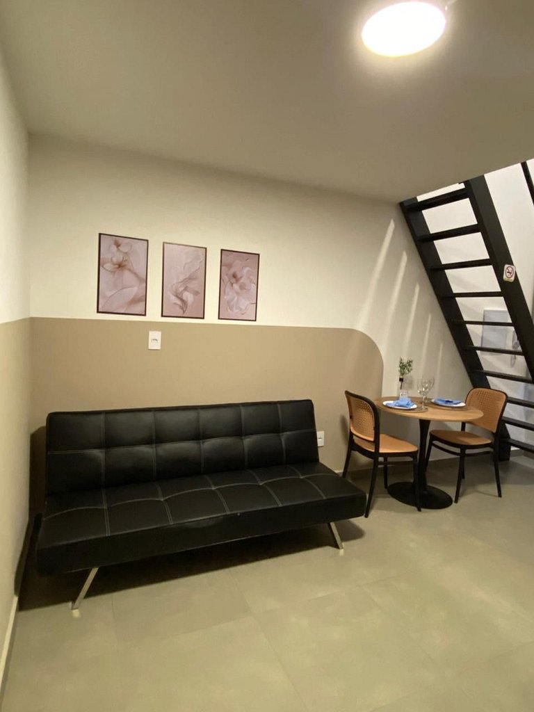 Studio 19 mezanino c/ vaga, centro Indaiatuba