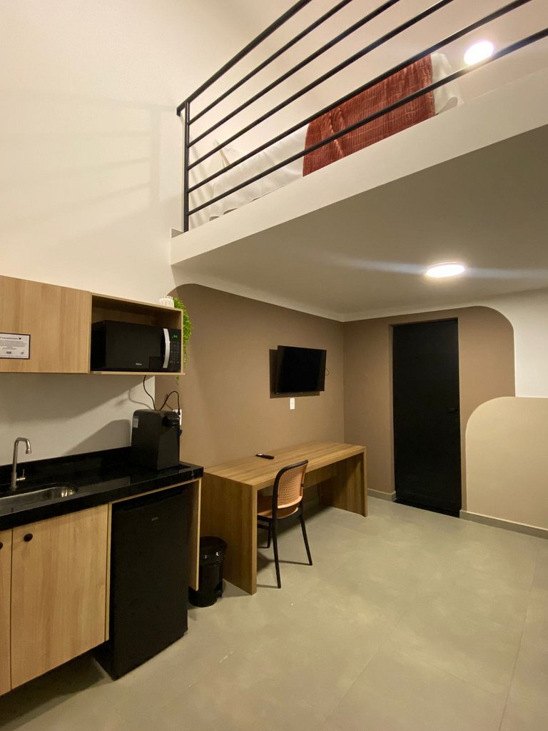 Studio 19 mezanino c/ vaga, centro Indaiatuba