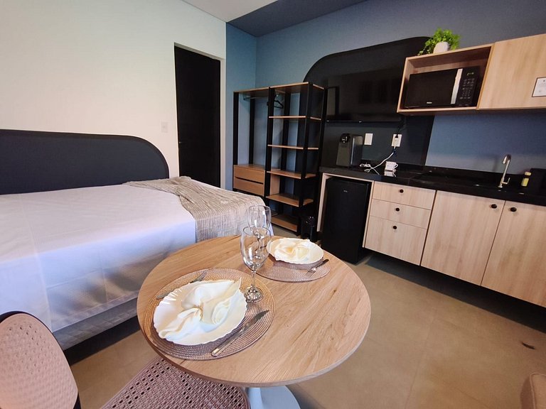 Studio 4 térreo moderno c/ self check-in