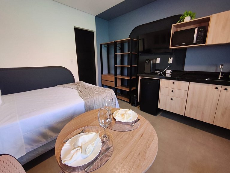 Studio 4 térreo moderno c/ self check-in