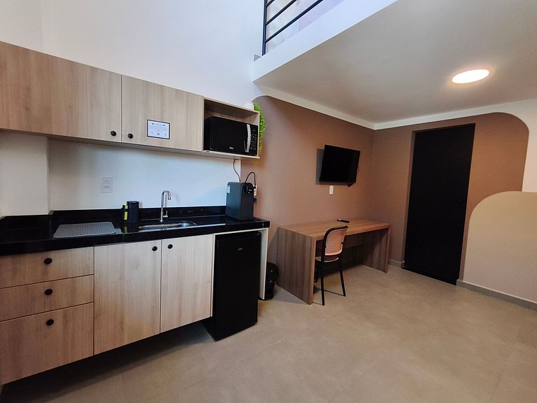 Studio 19 mezanino c/ vaga, centro Indaiatuba