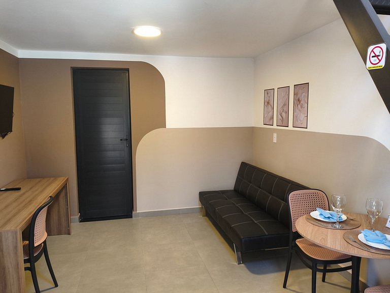Studio 19 mezanino c/ vaga, centro Indaiatuba