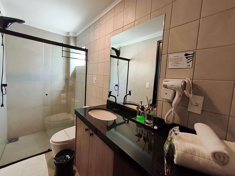 Studio 21 mezanino, ar, cozinha e sef check-in