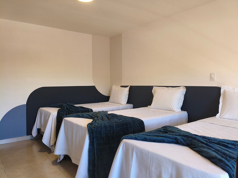 Studio 25 mezanino, cama aconchegante e ar